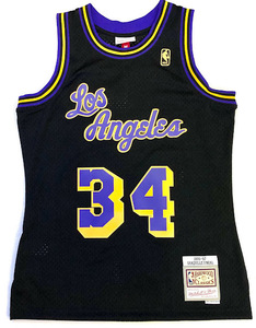 BG4)Mitchell&Ness Hardwood Classics Losangeles Lakers Shaquille Oneal 34 ジャージー/M/ユニホーム/ロサンゼルス・レイカーズ