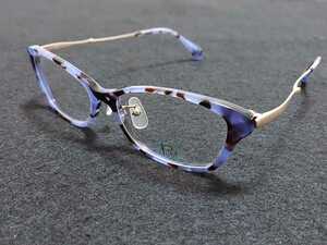 新品 Putri プトゥリ　日本製　鯖江　サバエ　メガネ　眼鏡　高級感　上品　セルフレーム　チタン　軽い　紫　パープル