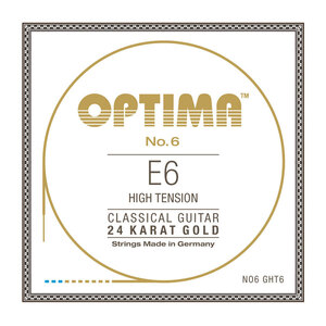 Optima Strings NO6.GHT6 No.6 24K Gold E6 High 6弦 バラ弦 クラシックギター弦