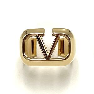 【11号・超美品】ヴァレンティノ　VALENTINO　GARAVANI　レディース　指輪　Ｖロゴ　シグネチャー　リング