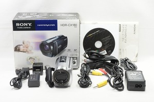 【適格請求書発行】美品 SONY ソニー HDR-CX180 デジタルビデオカメラ シルバー 元箱付【アルプスカメラ】240225t