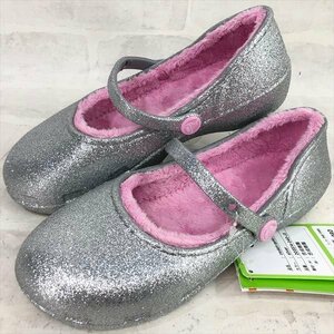 crocs クロックス タグ付き キッズ スパークルラインド クロッグス 内側ボア グリッター SIZE :21cm 女の子 SU632022120605