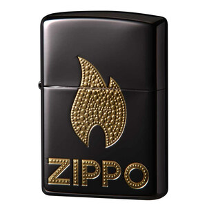 ジッポー オイルライター ゴールド ロゴ 2BKG-Z/2632&ギフトボックスセット（オイル＋フリント+BOX）/送料無料