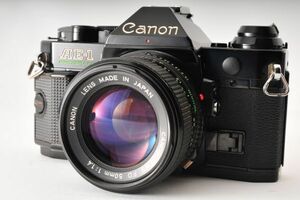 キャノン Canon AE-1 PROGRAM Black / CANON LENS NEW FD 50㎜ f/1.4 #111