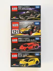 ■新品未開封　トミカ 東京オートサロン(トヨタ AE86トレノ、アヴェンタドール SVJ、ホンダ NSX、ネッツ兵庫 86BS トヨタ86) 4台セット