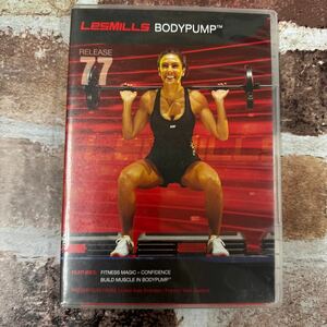 77★レスミルズ★Lesmills★DVD★CD★中古品★BodyPump★ボディパンプ77★英語コレオノート★箱に傷有★汚れあり★再生確認済★3点セット