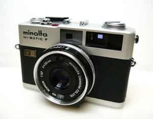 ★minolta(ミノルタ)◆HI-MATIC F・シルバー◆ROKKOR 1:2.7 f=38mm●外観・良品