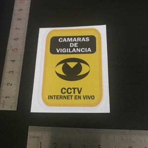 CCTV internet en vivo 監視カメラステッカー？スペイン語？@1987