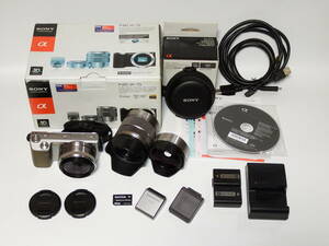 SONY α NEX-5 ミラーレス 一眼 ダブルレンズキット NEX-5D VCL-ECF1 元箱付 