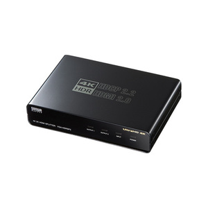 4K/60Hz・HDR対応HDMI分配器 2分配 最大4K/60Hz出力に対応し、HDR映像信号とHDCP2.2にも対応 サンワサプライ VGA-HDRSP2 新品 送料無料