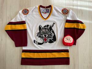 Chicago Wolves AHL ホッケージャージ ホワイト ホーム