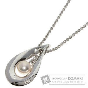 MIKIMOTO ミキモト パール 真珠 ネックレス シルバー レディース 中古