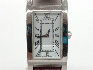 BURBERRY バーバリー BU1013 電池式 クォーツ レディース腕時計 スクエア文字盤 ホワイト×シルバー 店舗受取可