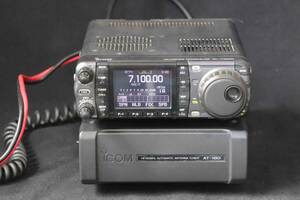 icom HF/50/144/430MHz 50Wモービルトランシーバ IC-7000M アンテナチューナ AT-180 セット 外箱 取説付属 新スプリアス対応