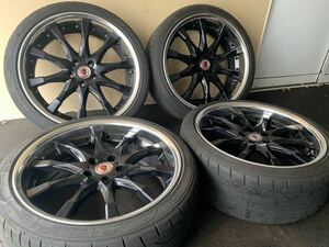 希少な深リム WORK シュバート SC2 20 インチ 8.5J +25 114.3 NITTO 245/35R20 アルファード ヴェルファイア etc