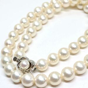 TASAKI(田崎真珠)《アコヤ本真珠ネックレス》A 約8.0-8.5mm珠 42.1g 約42cm pearl necklace ジュエリー jewelry ED0/ED0