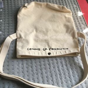 COMME CA COMMUNE 布 ショルダーバッグ 厚手 美品 送料520円