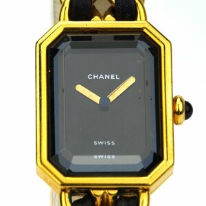 1円スタート 【中古/電池交換済み】CHANEL (シャネル) プルミエール Mサイズ GP クオーツ（K-T3550）