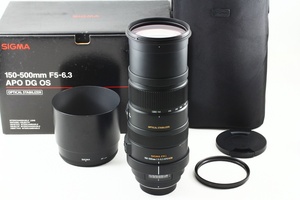 極上品◆SIGMA シグマ APO 150-500mm F5-6.3 DG OS HSM Pentaxペンタックス◆超望遠ズームレンズ/A4231