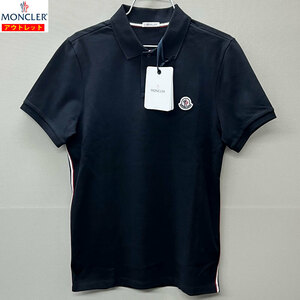 【73962BS】未使用・アウトレット処分品　MONCLER/モンクレール　半袖 ポロシャツ　8A73300 84556　ダークネイビー　S　メンズ　MANICA