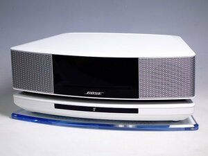 K04167【BOSE ボーズ】Wave music system IV ウェーブミュージックシステム CD AM/FMラジオ Sound Touch pedestal 台座 アンテナ リモコン