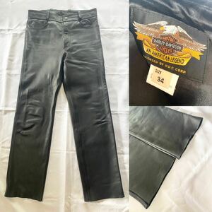 ハーレーダビッドソン　レザーパンツ　size34 USED