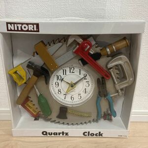 新品未使用　非売品　NITORI Quartz ウォールクロック　掛時計 壁掛け時計 掛け時計 時計　からくり時計　世田谷ベース