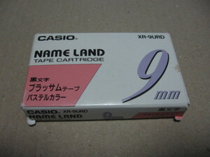 CASIO カシオ ネームランド テープ 9mm XR-9URD (MADE IN JAPAN) 