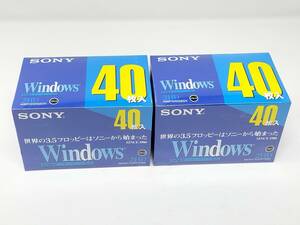 【未開封品】SONY 3.5インチ 2HD フロッピーディスク 40枚 ２個セット　40MF2HDGEDV DOS/V対応 Windows