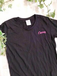 カーブス Tシャツ SAサイズ 黒◆スポーツウェア フィットネス トレーニング