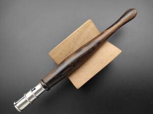 【FongLai Woodworks】銘木鉛筆ホルダー【ジリコテ（シャム柿）】　(鉛筆延長　補助軸　Pencil Extender　ペンシルエクステンダー)