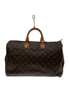 LOUIS VUITTON◆1)スピーディ35_モノグラム・キャンバス_BRW/PVC/BRW