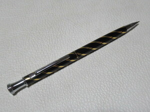 ■非売品 希少 1970年代！SHARP（シャープ） 黒と金のらせん模様 0.5mm シャープペンシル 全長134ｍｍ