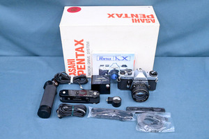 IO251 マニア所有品 使用少 保管品 Pentax KX ペンタックス フィルム一眼レフカメラ レンズ SMC PENTAX 50mm F1.4 モータードライブ