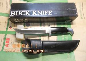 絶版BUCK 119スペシャル「黒箱」425M鋼。25度本刃付済　長期保管未使用