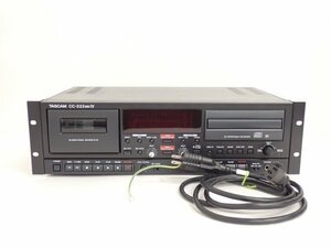 【録音・再生可/難有り】TEAC/TASCAM CC-222MKIV 業務用CDレコーダー/カセットレコーダー 2014年製 タスカム ティアック ◆ 6DFE9-4