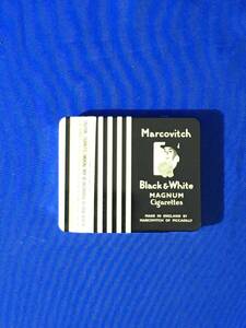 B938ア●【たばこ パッケージ】 Marcovitch Black&White MAGNUM 煙草 タバコ シガレット 缶 空缶 イングランド製 ヴィンテージ レトロ