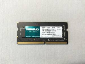KINGMAX DDR4-3200 16GB KM-SD4-3200-16GS　中古・ジャンク扱い