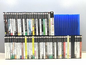 〇【5】ジャンク PS/PS2 ソフト82本おまとめ サルゲッチュ/ナルト/FF/モンハン/龍が如く 同梱不可 1円スタート