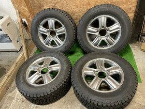 TOYOTA ランクル 100 シグナス 純正 ハイグロス 18インチ 8J +60 275/60R18 GOODYEAR バリ山 スタッドレスタイヤホイール ４本セット K