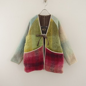 //【2023AW/美品/定価5.2万】モイ MOI *Mohair Reversible Jacket モヘヤリバーシブルジャケット*アウター(jk1-2401-63)【32A42】