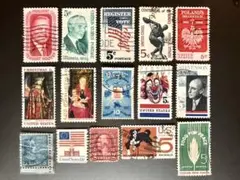 アメリカ切手 15枚セット