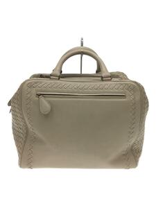 BOTTEGA VENETA◆イントレチャートボストン/B03979540I/ボストンバッグ/羊革/グレー//