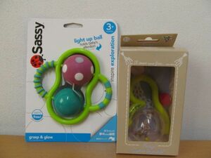 (56302)Sassy　サッシー　他　ベビー　おもちゃ　玩具　がらがら　2点セット　未使用　保管品