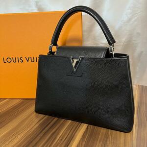 ★鑑定済み 極美品★LOUIS VUITTON ルイヴィトン バッグ カプシーヌPM ブラック M42242 エレガント