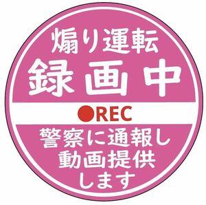 ドラレコ　ドライブレコーダー　マグネット　煽り運転　ステッカー　バージョン　別途作成可能