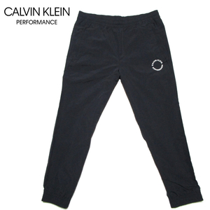 新品 【カルバンクライン】 定価1.5万　ナイロンジョガーパンツ　サイズXL　ブラック　CALVIN KLEIN PERFORMANCE　