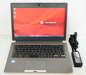  美品 ☆ 東芝 dynabook R63/D Core i5-6200U 2.3(2.8)GHz/SSD 128GB/8GB/無線/Bluet/Webカメラ/指紋/Office 2021/最新W11&リカバリ ☆0463