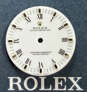 純正品 3針付き 14203 14208 文字盤 オイスターパーペチュアル ロレックス ダイヤル 針 ROLEX OYSTER PERPETUAL tritium silver dial hands