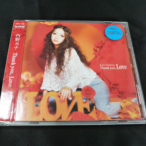 西野カナ　Thank You Love　CD